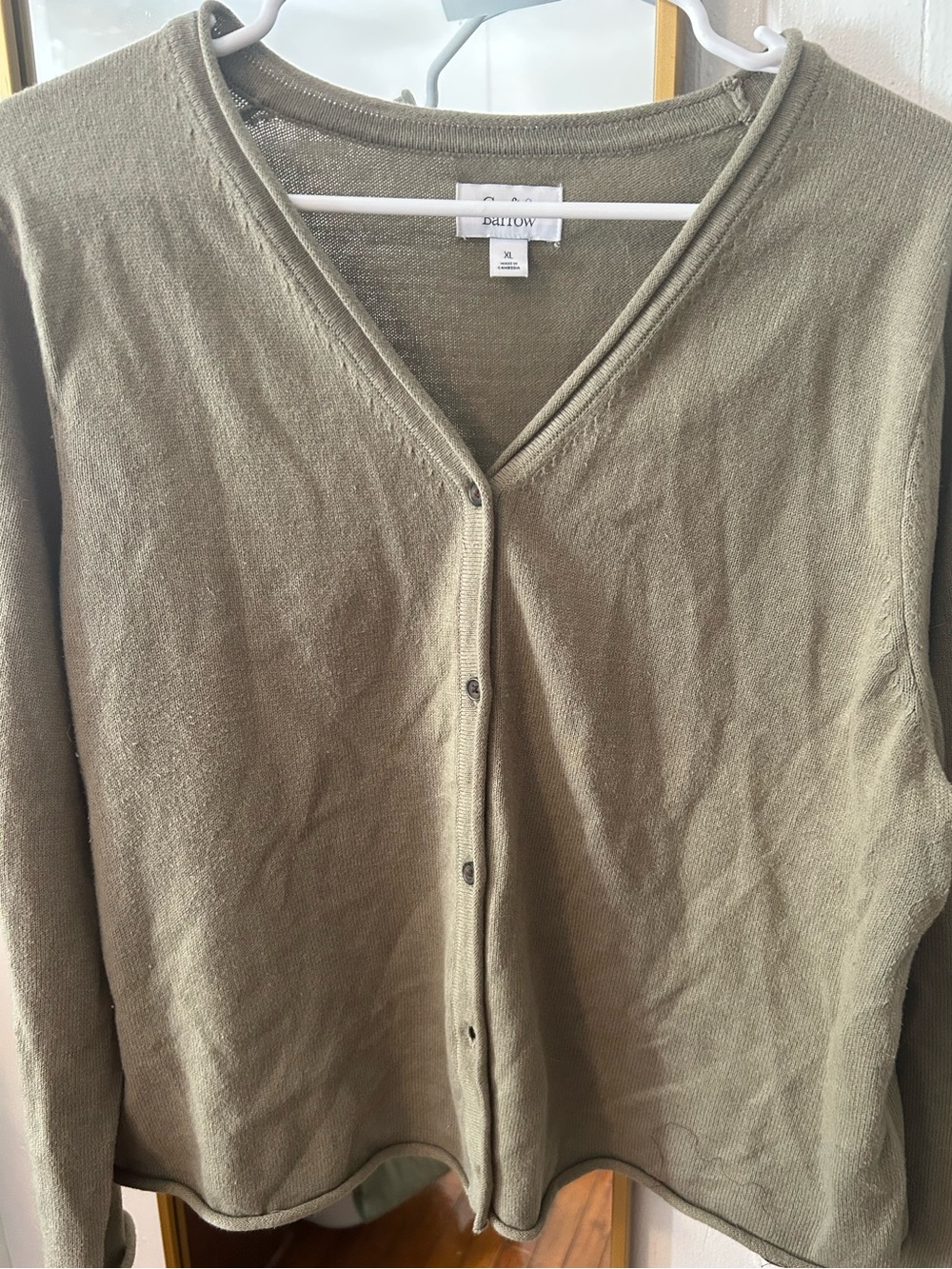 Croft & Barrow V-Neck Button-Front Cardigan
